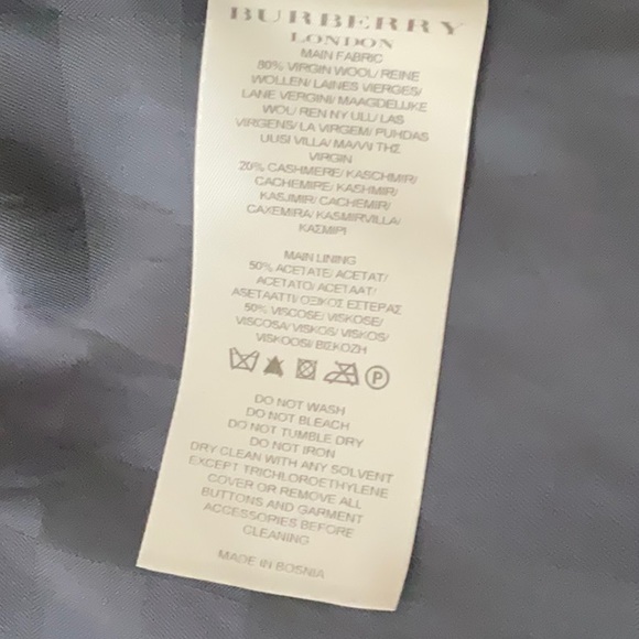 BURBERRY WOOL/CASHMERE COAT - Picture 11 of 12